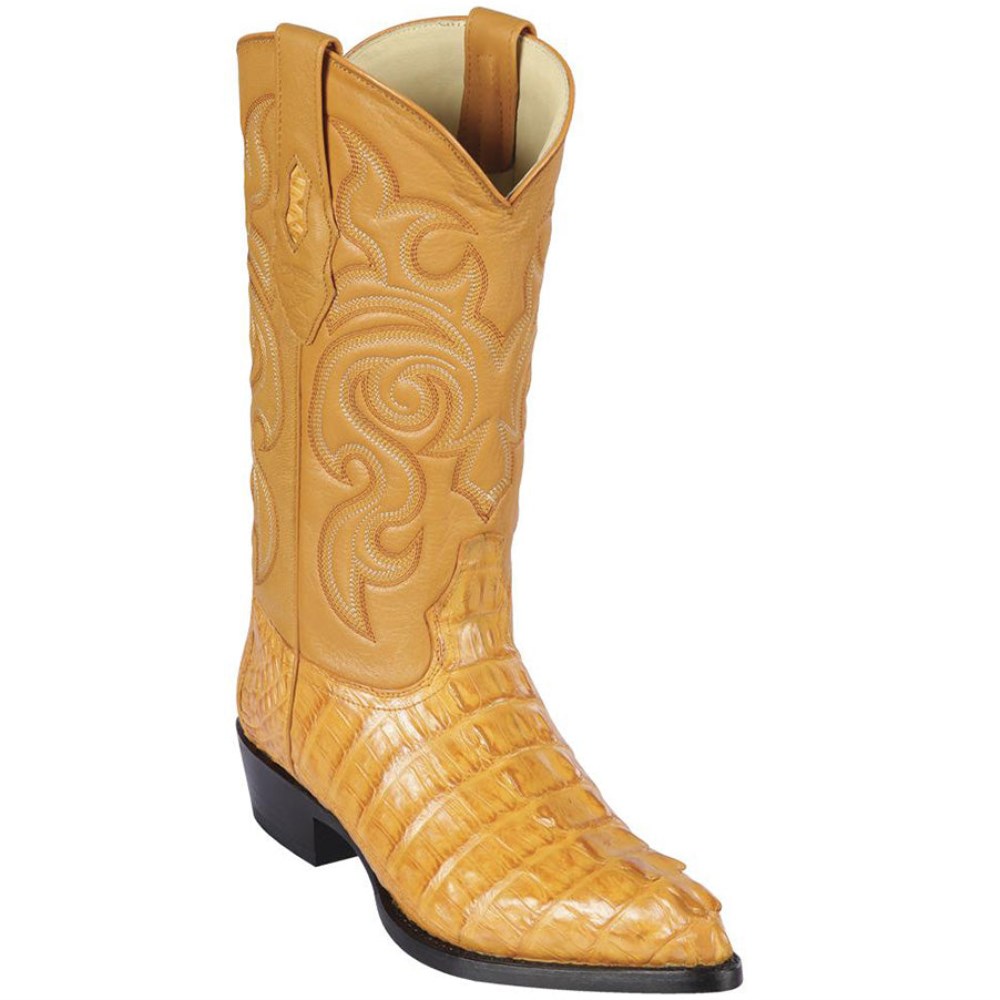 Los Altos | Caiman Tail Cowboy Boots Buttercup | Buttercup