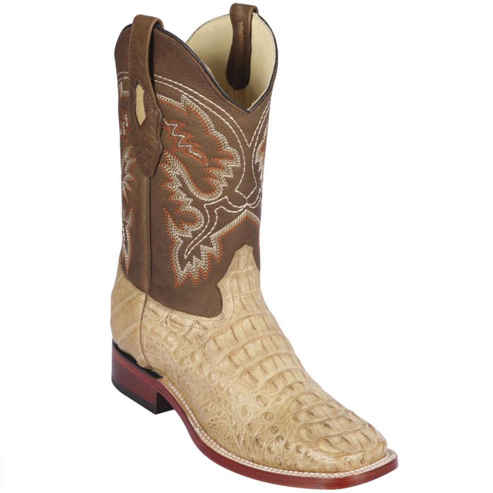 Los Altos | Caiman Hornback Cowboy Boots | Honey