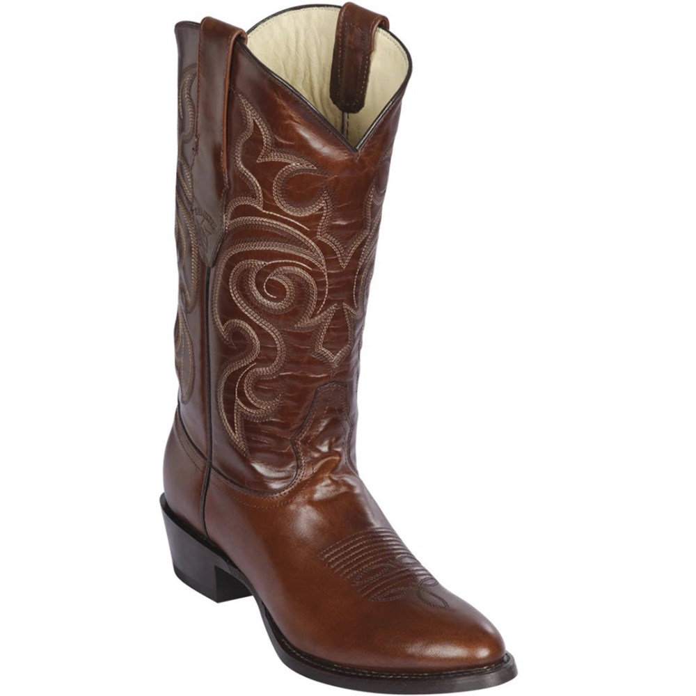 Los Altos | Brown Cowboy Boots Round Toe | Brown