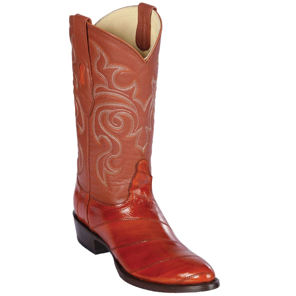 Los Altos | Eel Cowboy Boot | Cognac