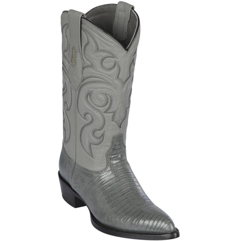 Los Altos | Grey Teju Lizard Boots | Gray