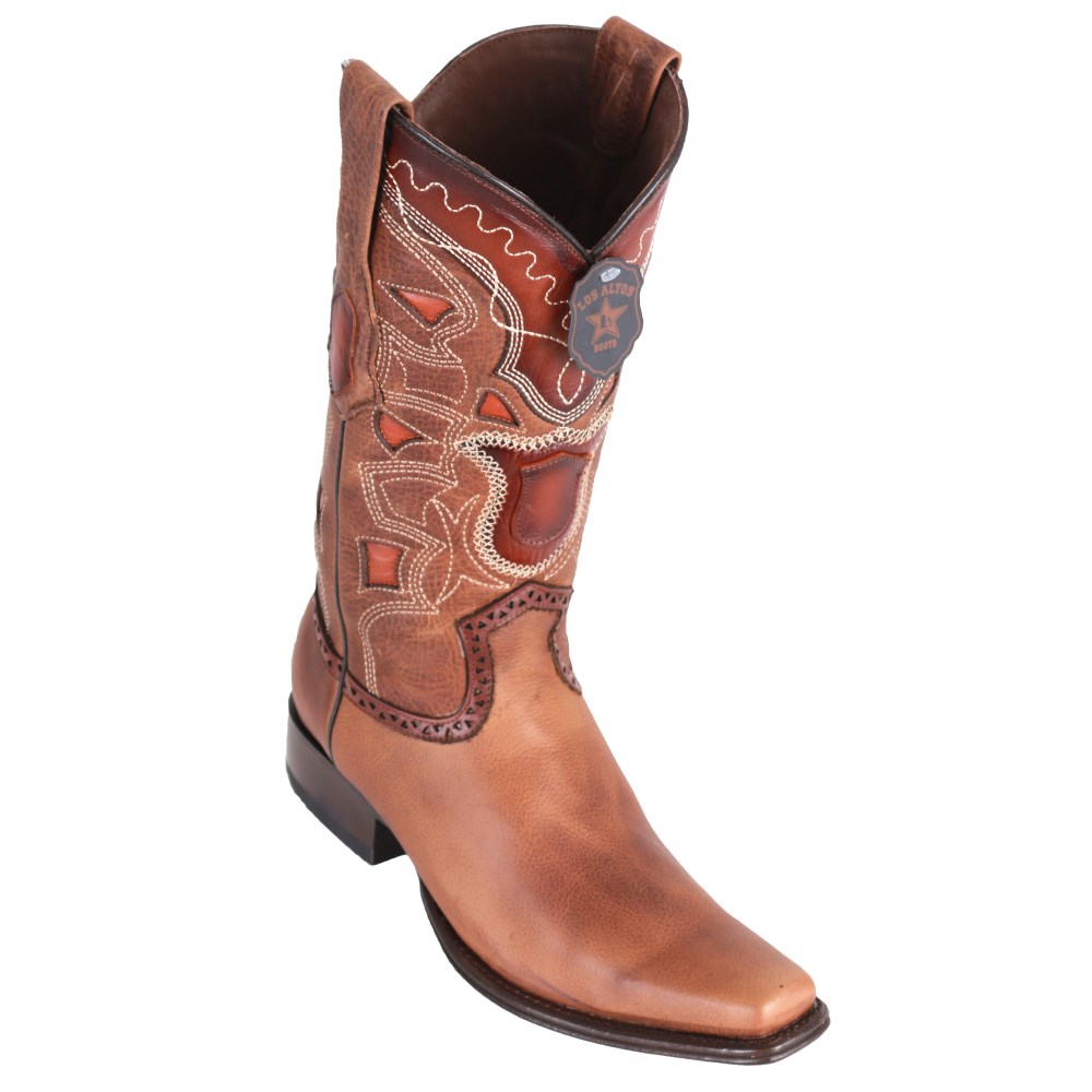 Los Altos | Men's Rage European Toe Cowboy Boots - Honey | Honey