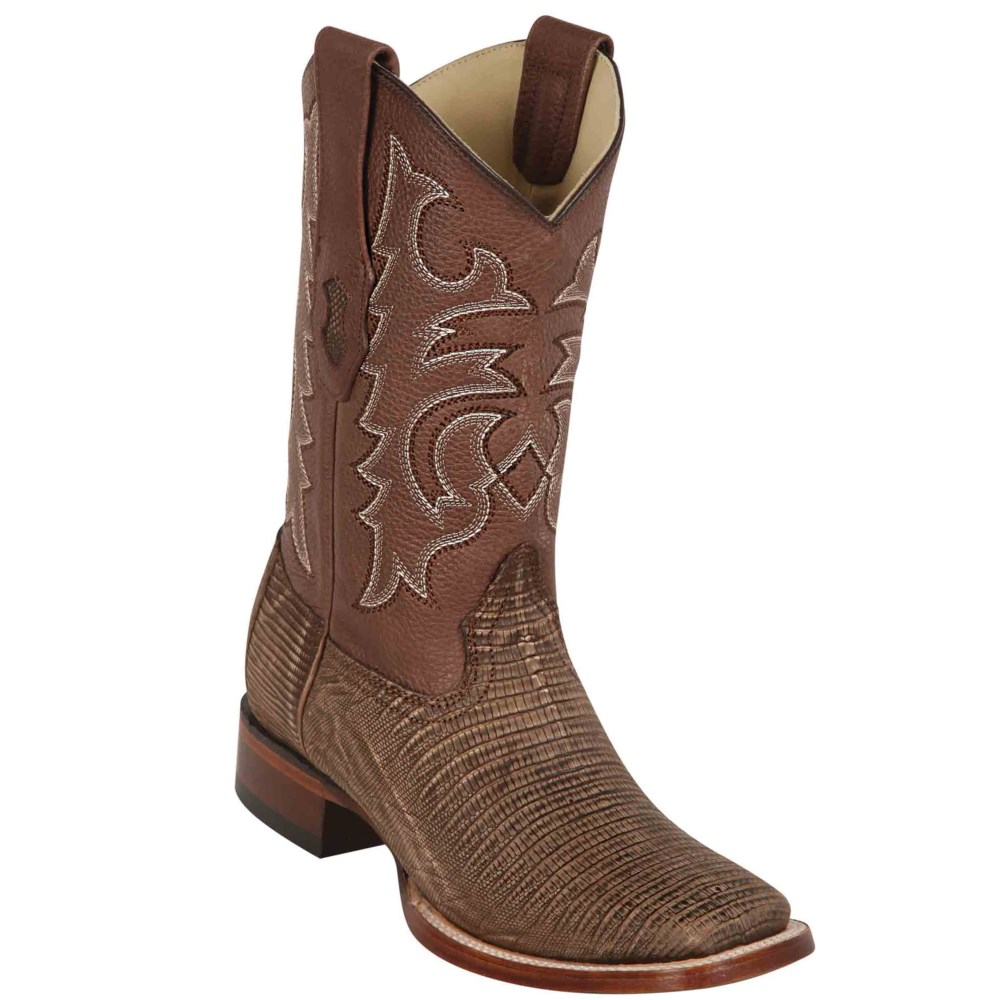 Los Altos | Sanded Brown Lizard Cowboy Boots | Brown