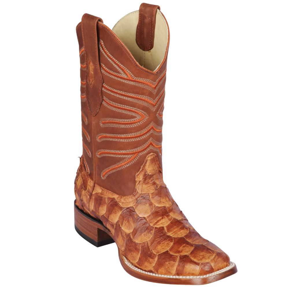 Los Altos | Pirarucu Cowboy Boots | Cognac