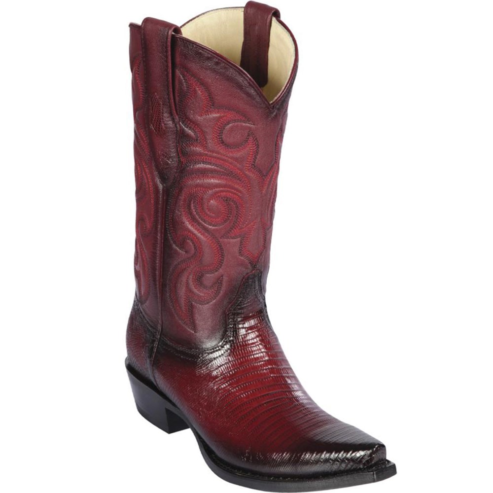 Los Altos | Faded Burgundy Lizard Cowboy Boots | Burgundy