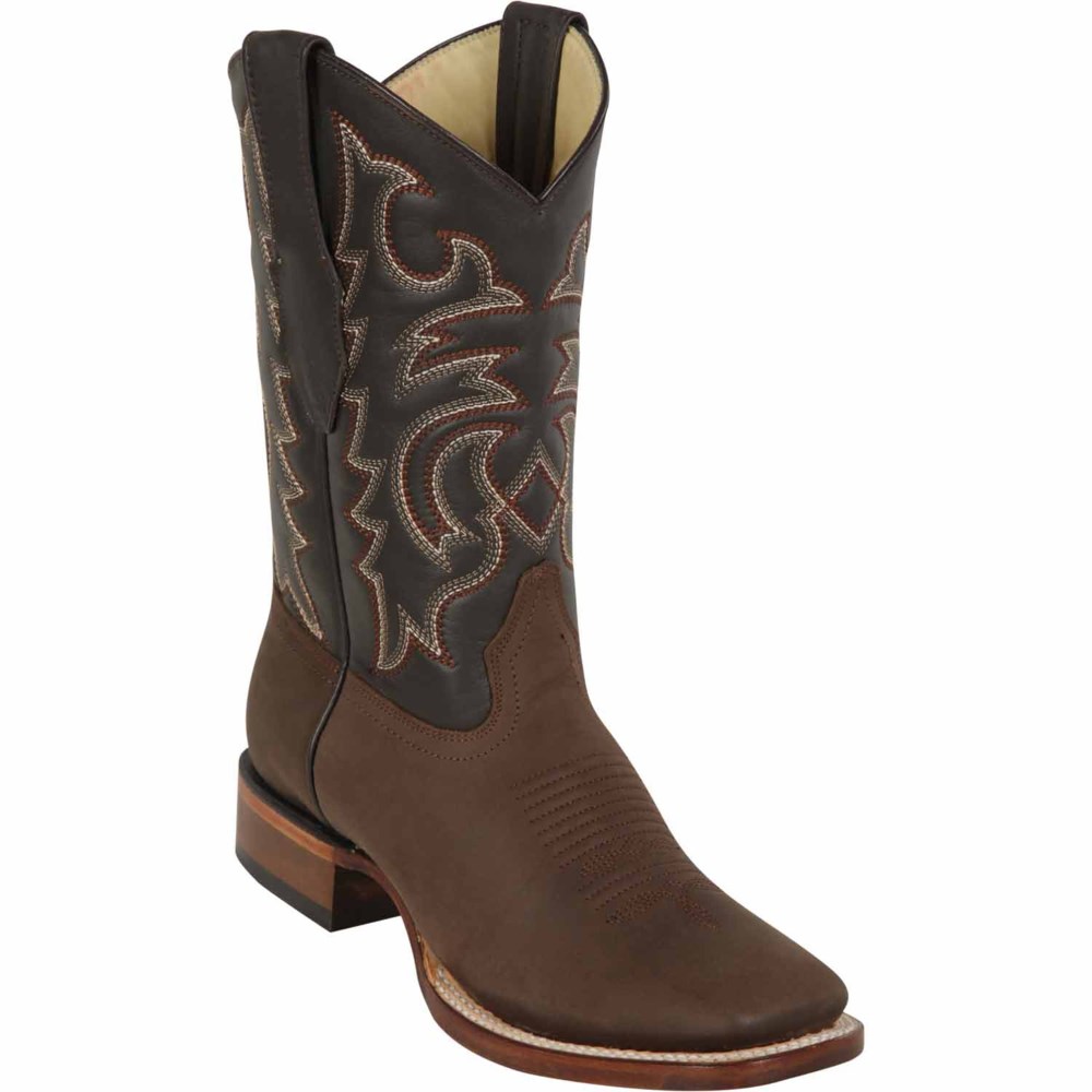 Los Altos | Brown Square Toe Western Boots | Brown