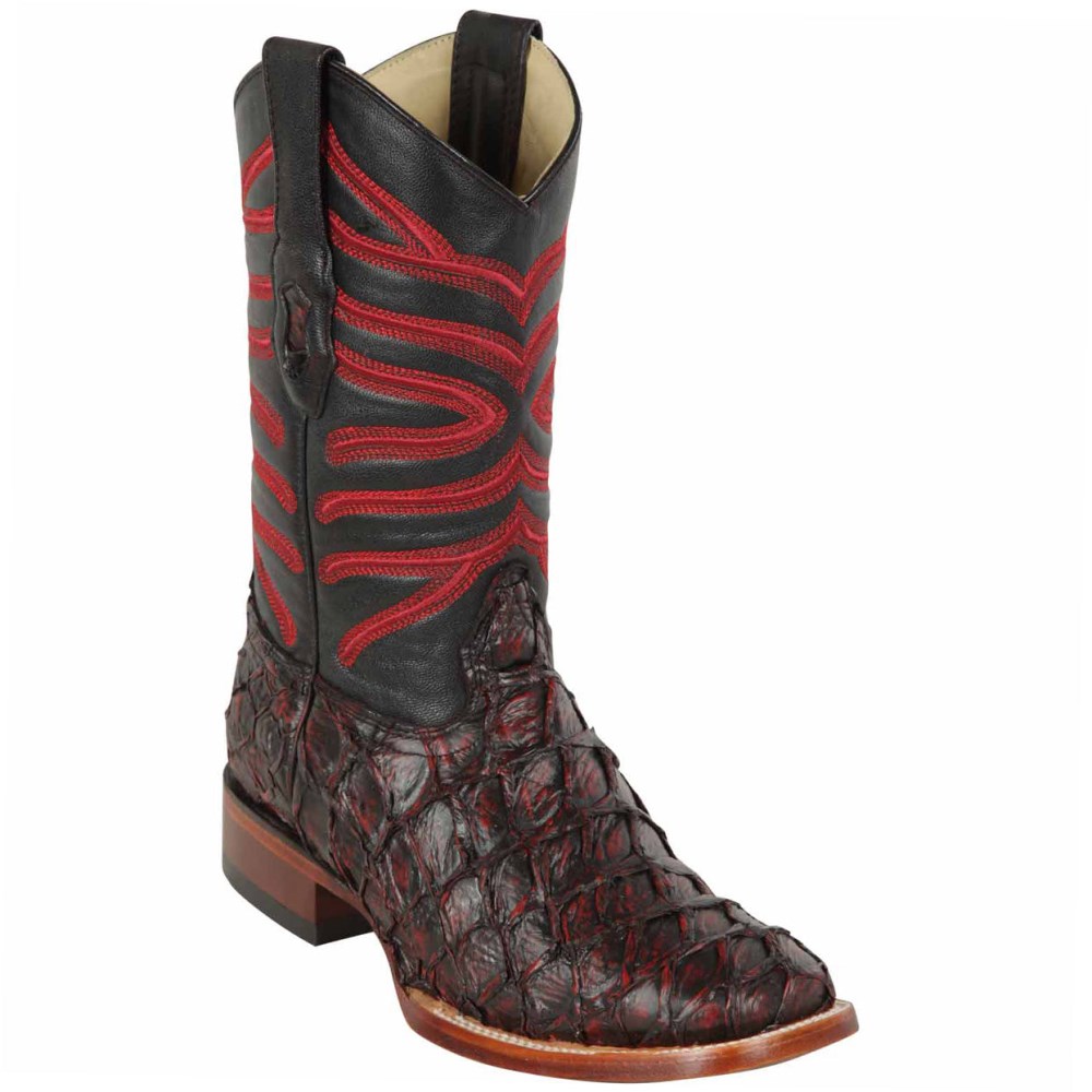 Los Altos | Black Cherry Pirarucu Boots | Black Cherry