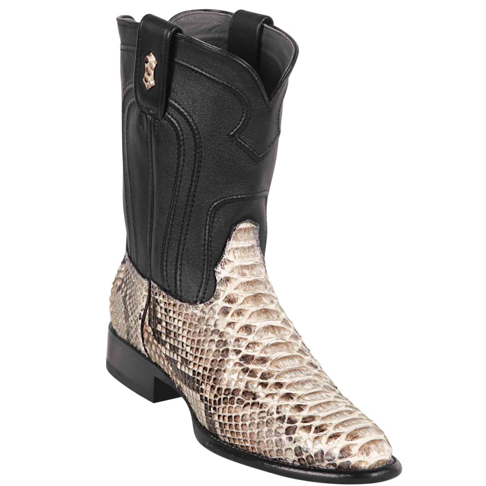 Los Altos | Men's Roper Snakeskin Boots | Natural