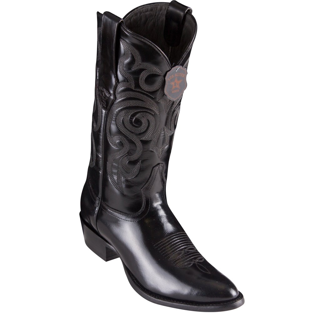 Los Altos | Round Toe Cowboy Boots | Black