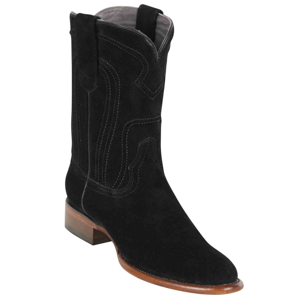 Los Altos | Roper Suede Cowboy Boots | Black