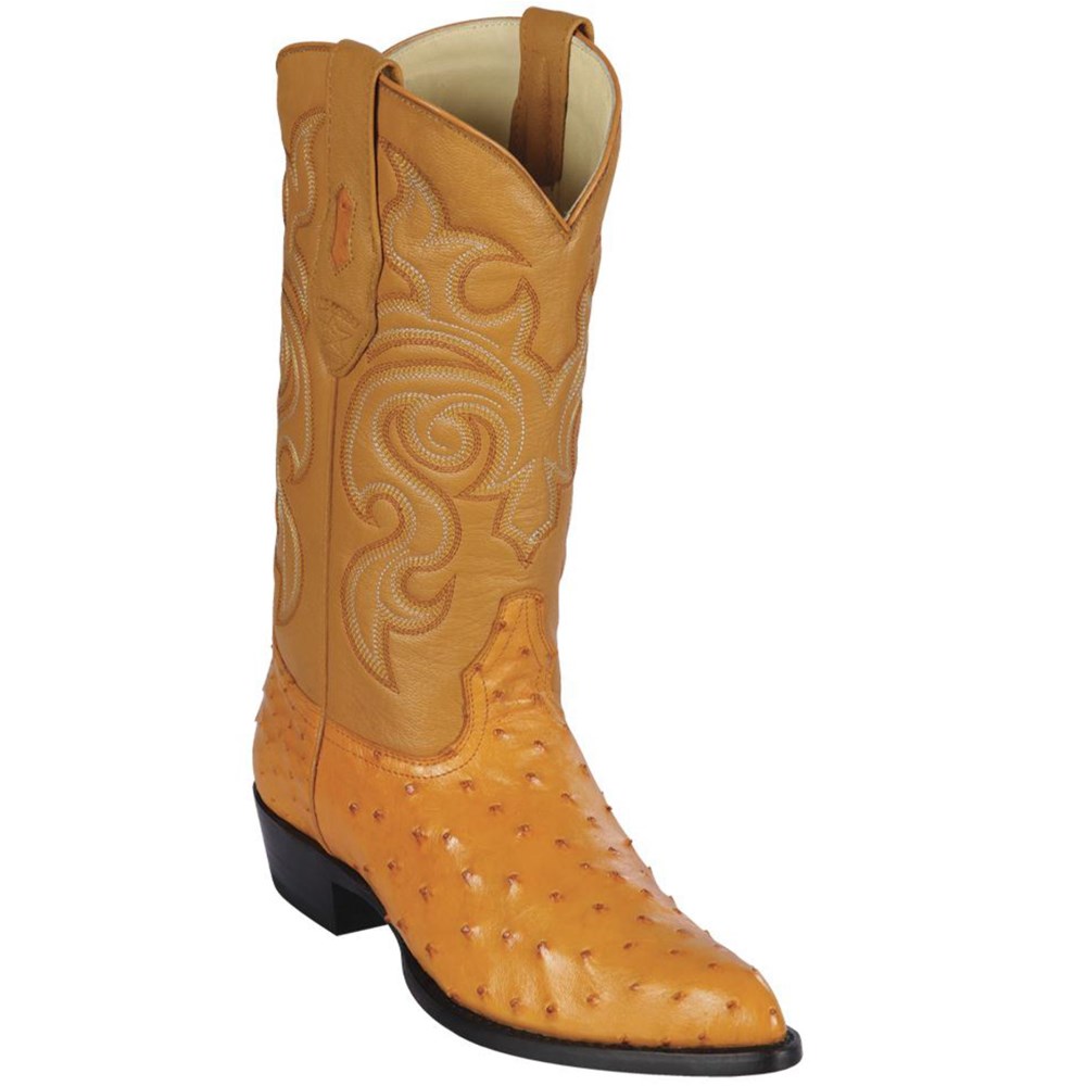 Los Altos | Buttercup Ostrich Cowboy Boots | Buttercup