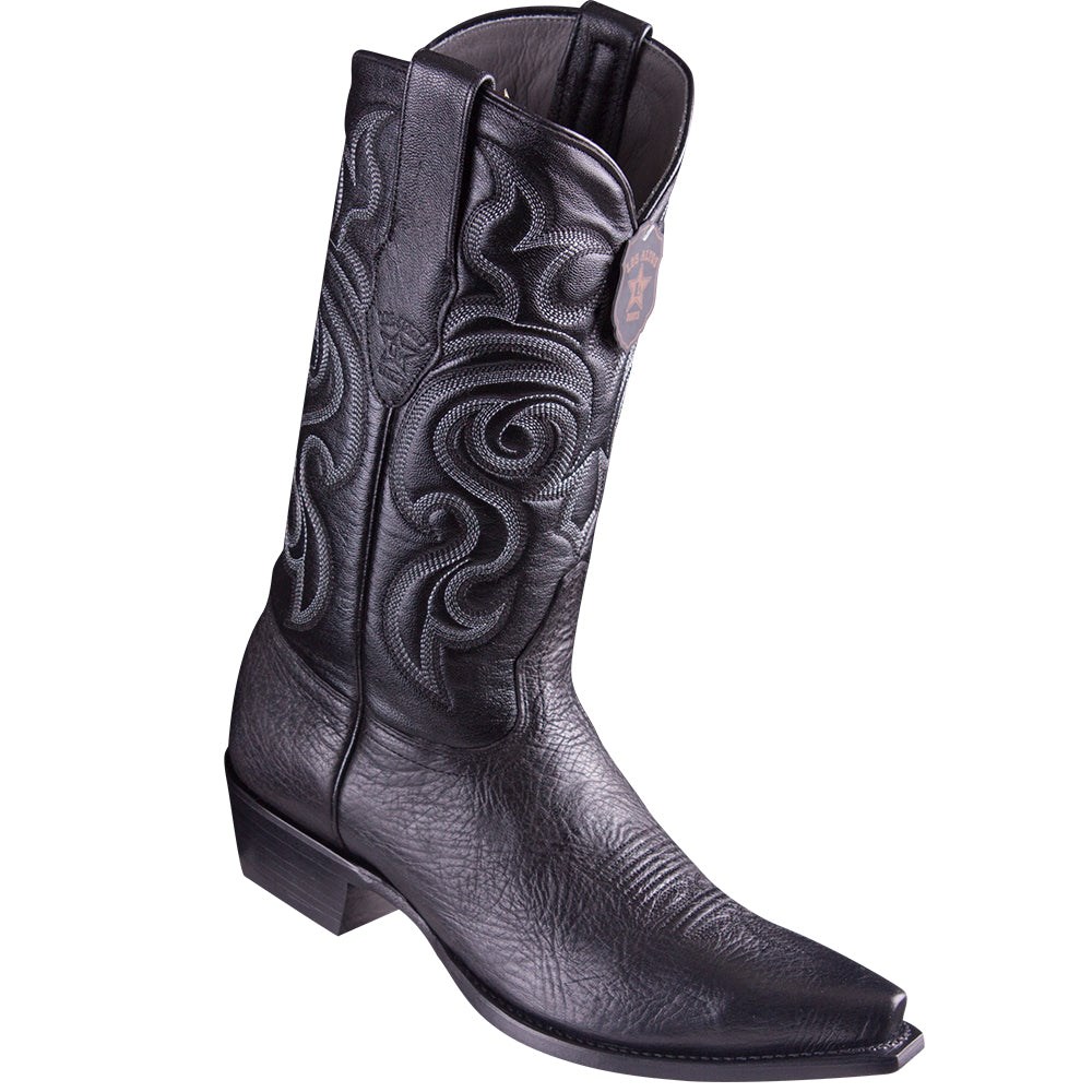 Los Altos | Bull Shoulder Cowboy Boots | Black