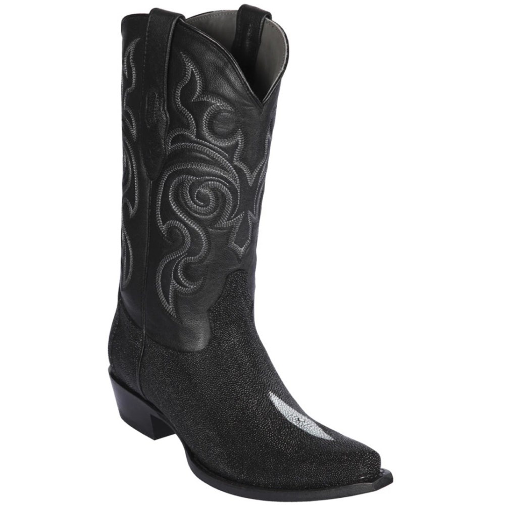 Los Altos | Snip Toe Stingray Cowboy Boots | Black