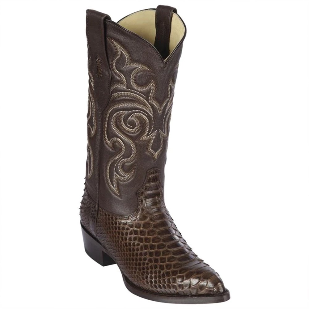 Los Altos | Brown Snakeskin Boots | Brown