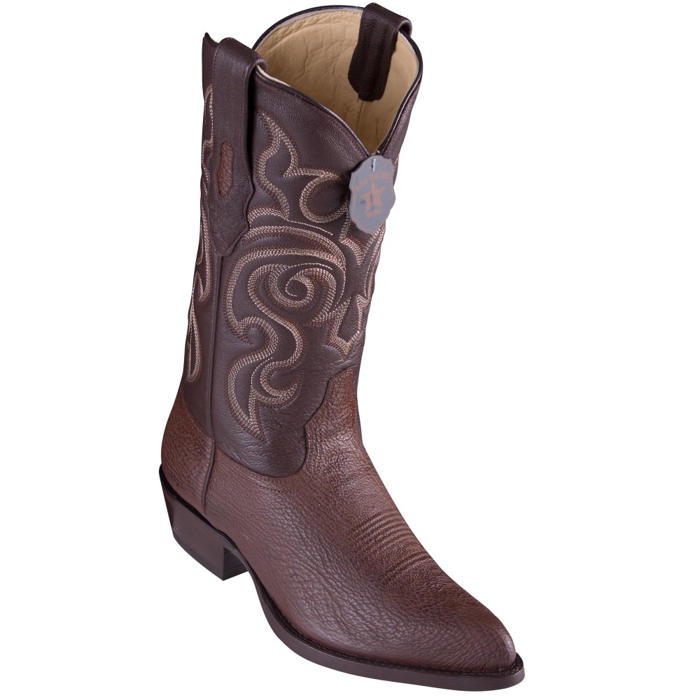 Los Altos | Brown Sharkskin Cowboy Boots J-Toe | Brown