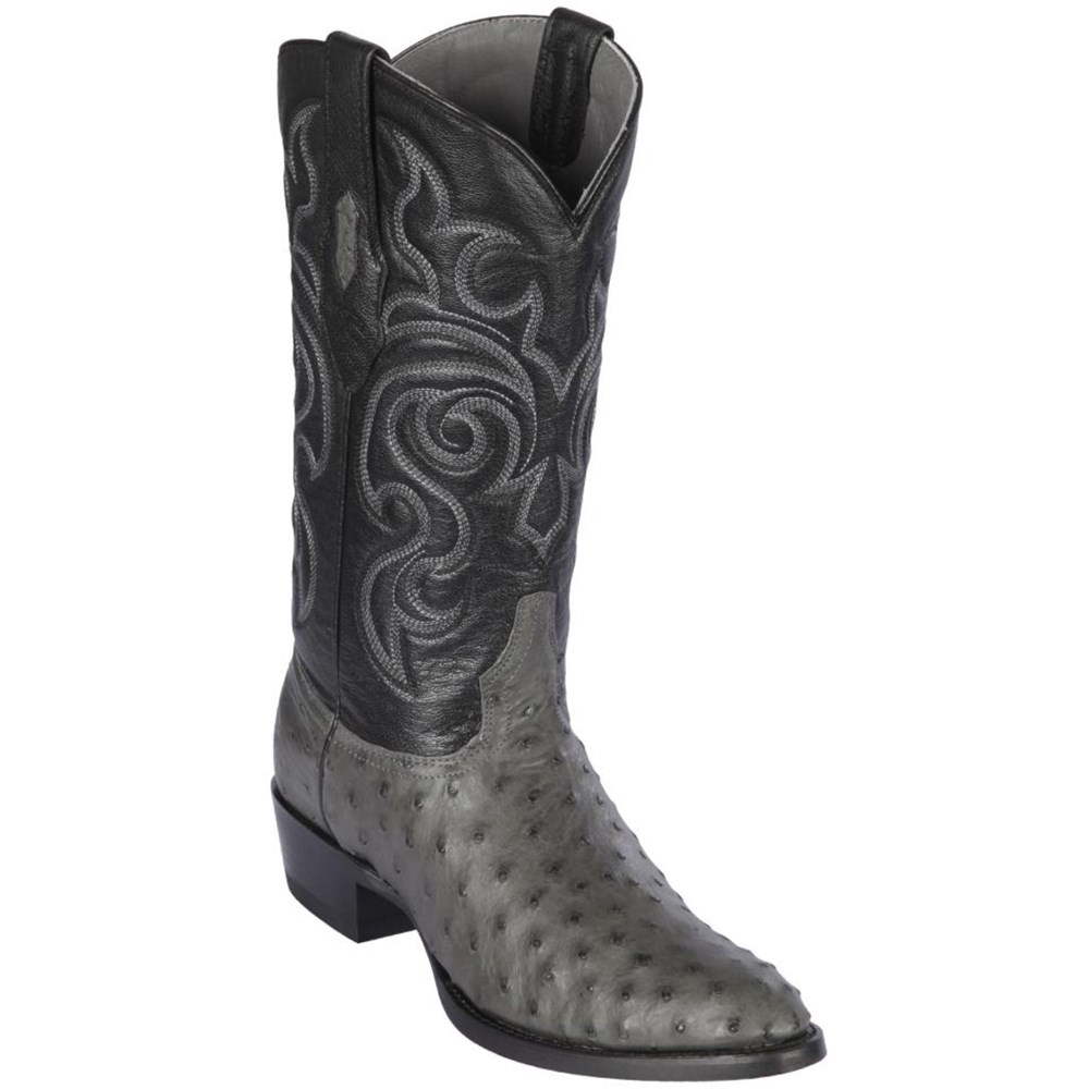 Los Altos | Grey Ostrich Cowboy Boots | Grey