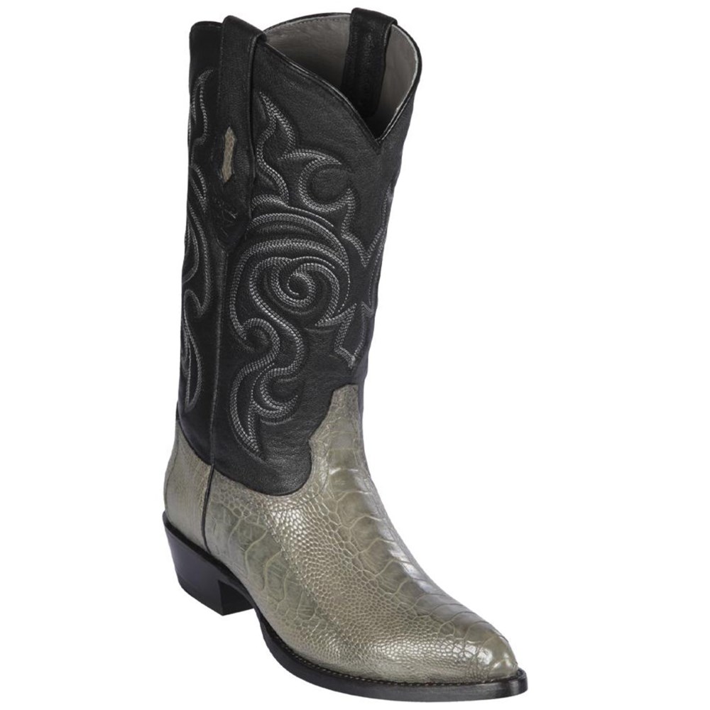 Los Altos | Ostrich Leg Grey Cowboy Boots | Grey