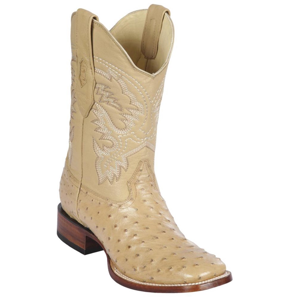 Los Altos | Oryx Ostrich Square Toe Western Boots | Oryx