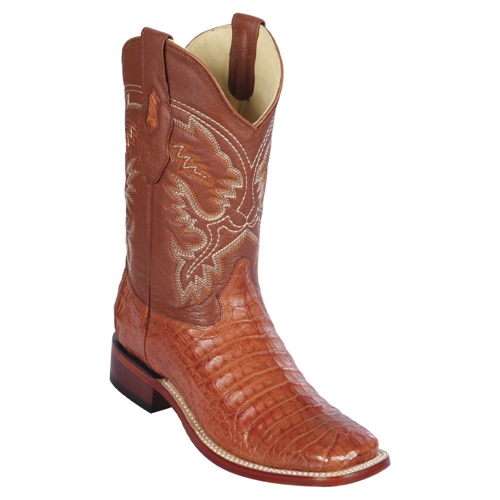 Los Altos | Caiman Belly Square Toe Boots | Leather