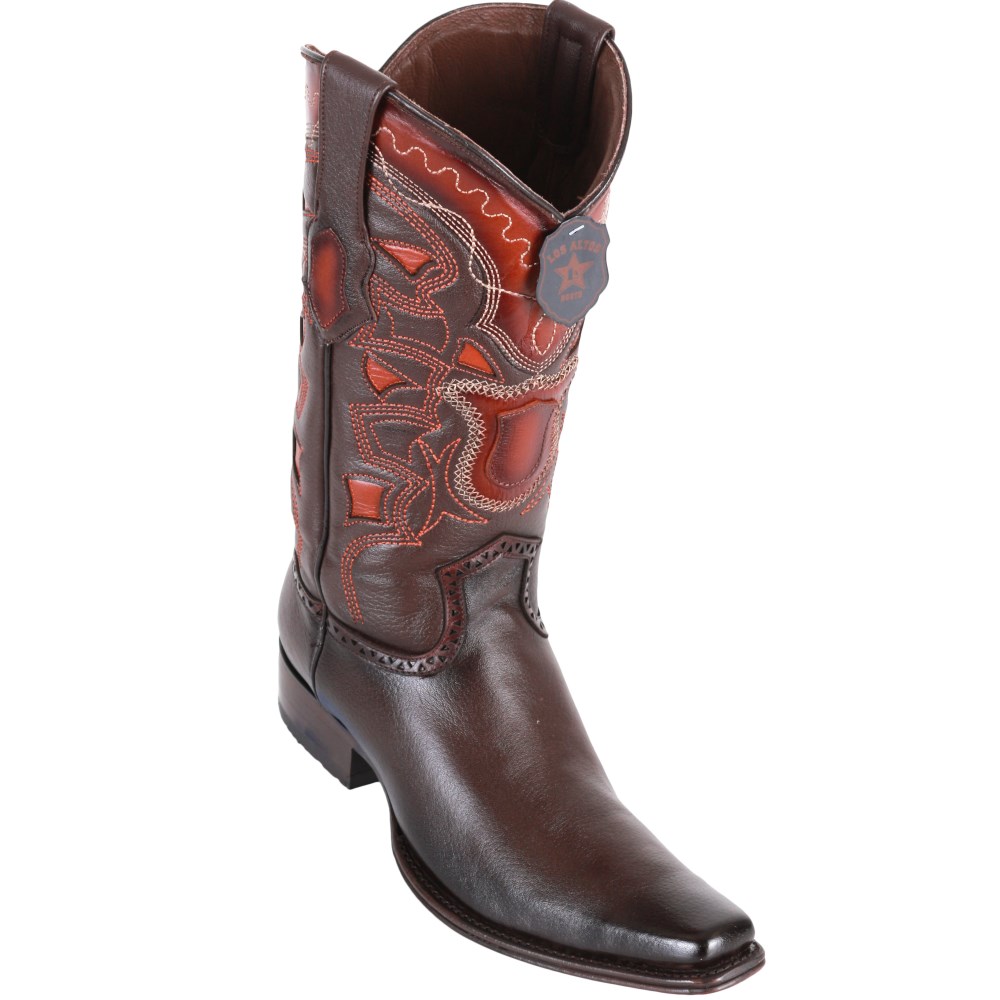 Los Altos | European Toe Cowboy Boot - Faded Brown | Faded Brown