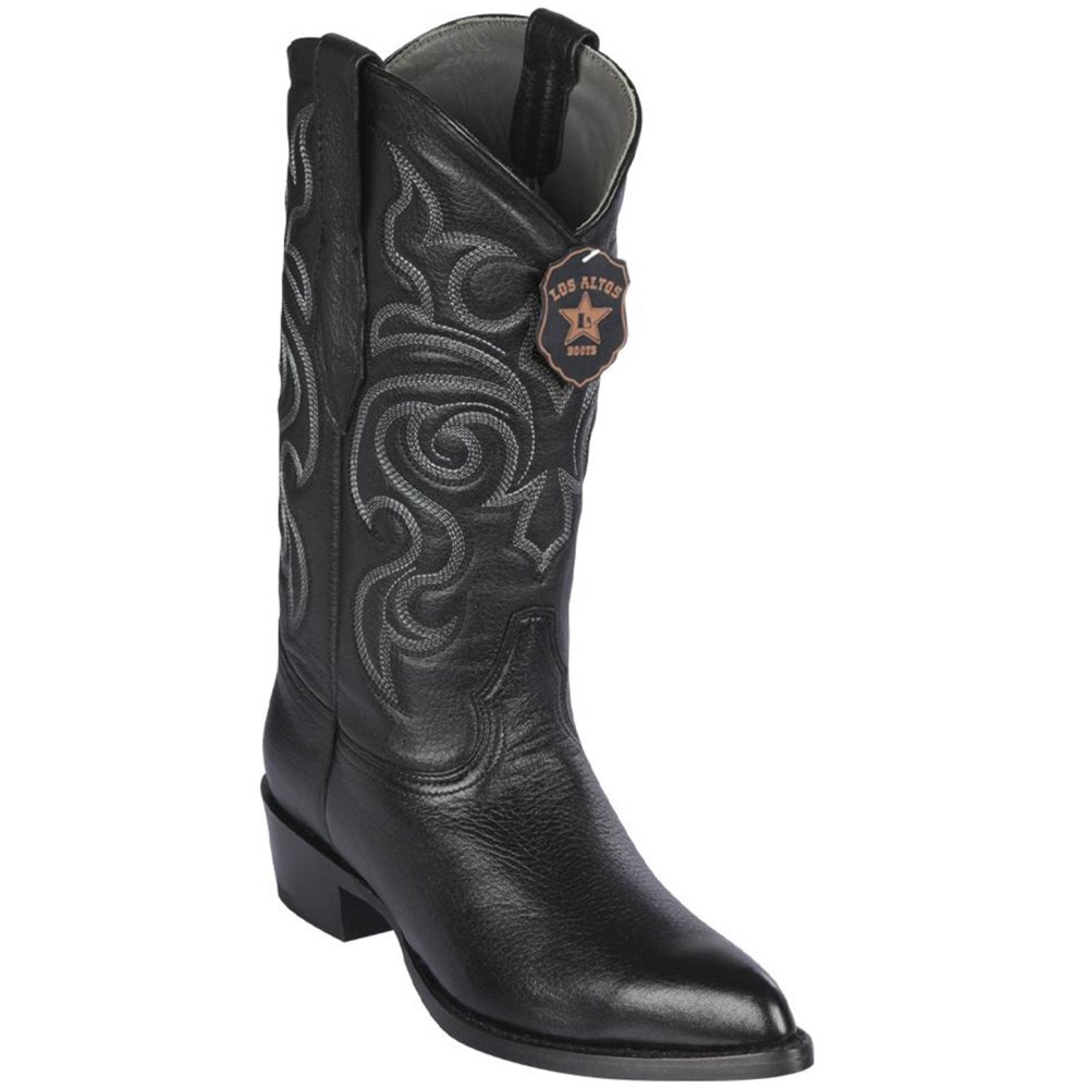 Los Altos | Elk Cowboy Boots | Black