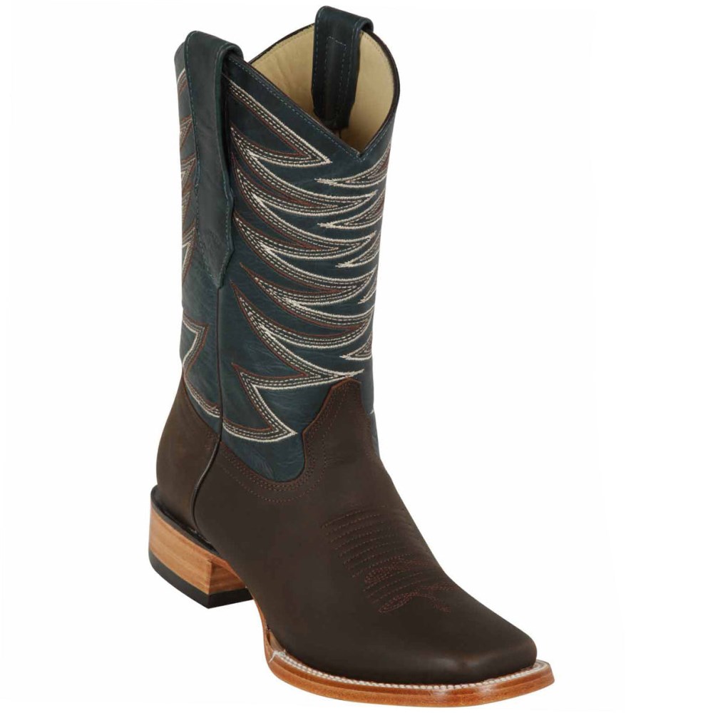 Los Altos | Square Toe Brown Boots | Brown